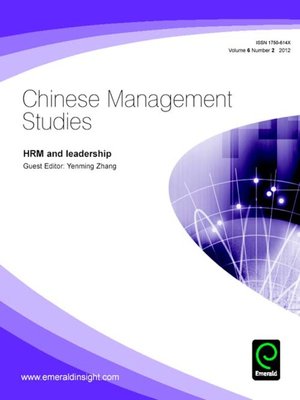 cover image of Chinese Management Studies, Volume 6, Issue 2